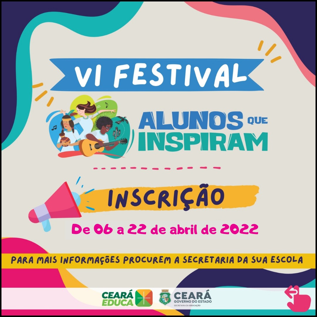 Ele está de volta! VI Festival Alunos que Inspiram – 2022