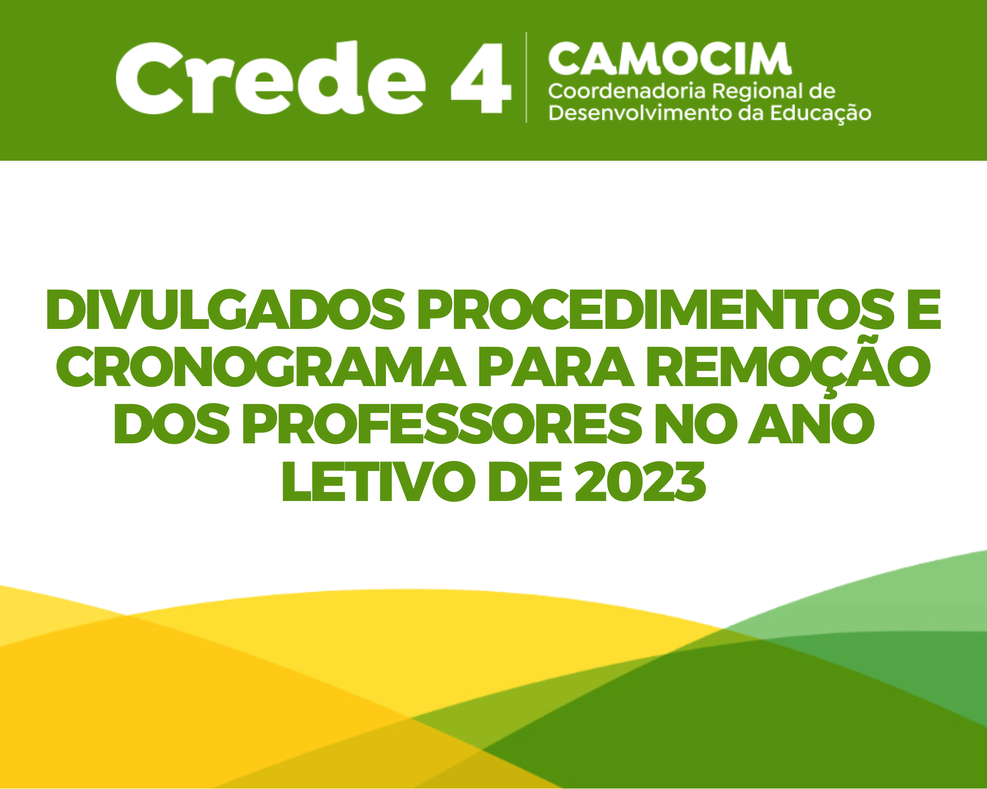 Divulgados procedimentos e cronograma para remoção dos professores no ano letivo de 2023
