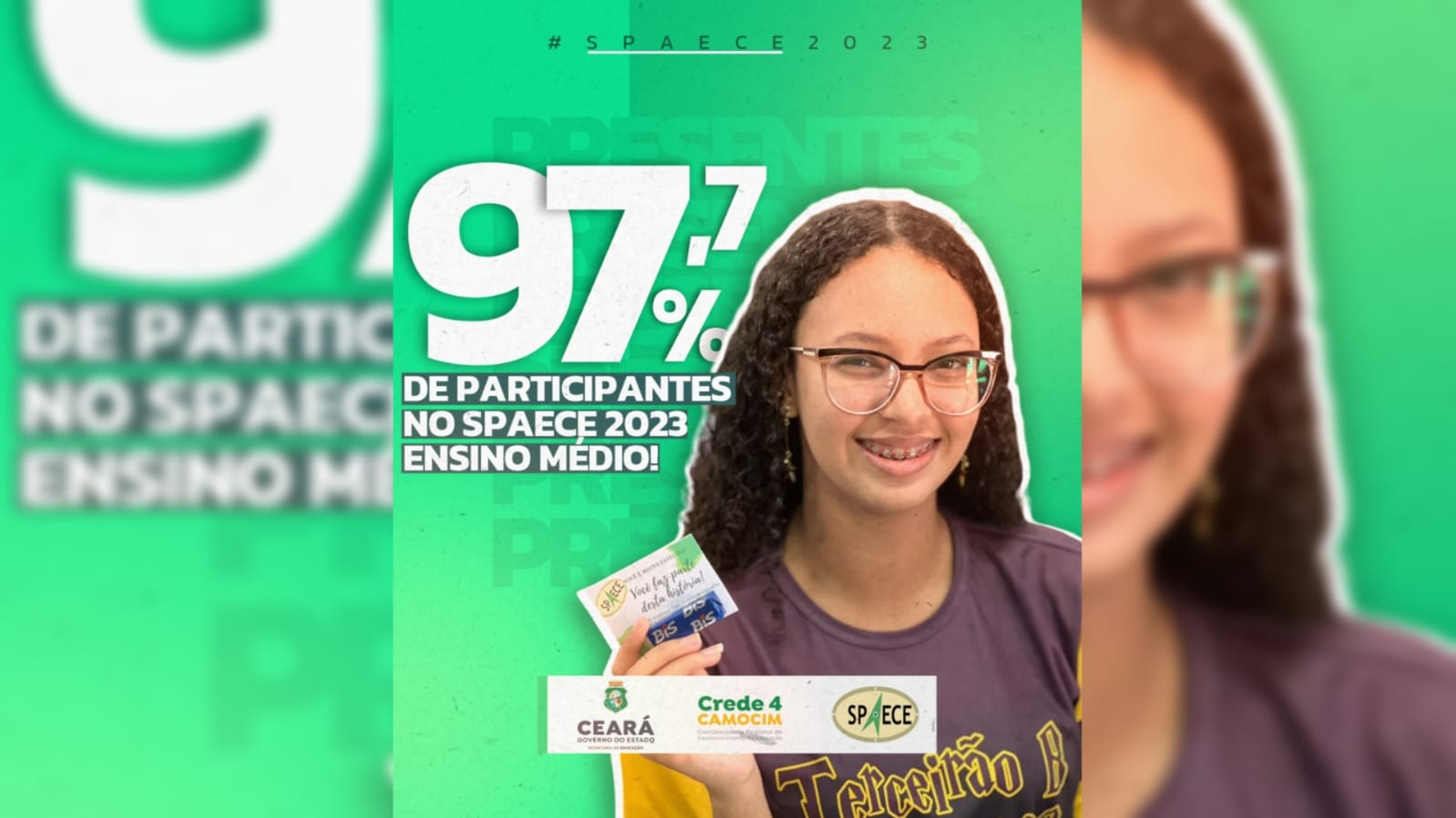 CREDE4 conta com a presença de 97,7% dos seus estudantes no SPAECE.